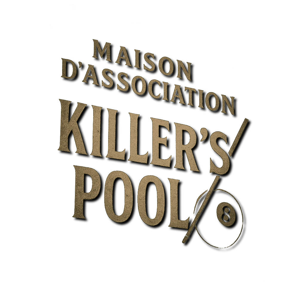 Plaque gravée Maison d’Association Killer’s Pool avec boule 8